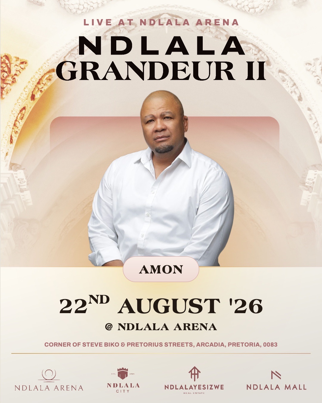 Amon, live at Ndlala Grandeur II, 22 August 2026