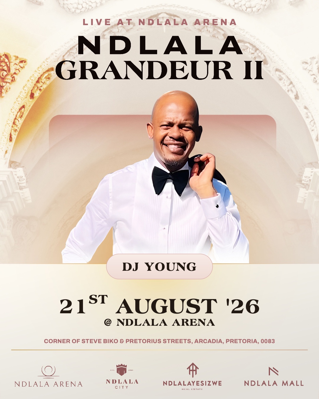 DJ Young, live at Ndlala Grandeur II, 21 August 2026