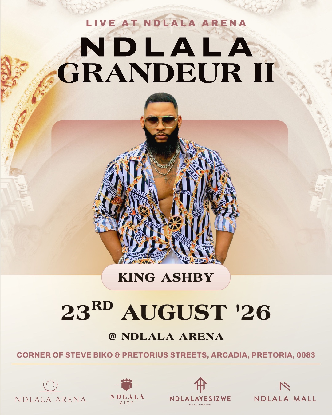 King Ashby, live at Ndlala Grandeur II, 23 August 2026
