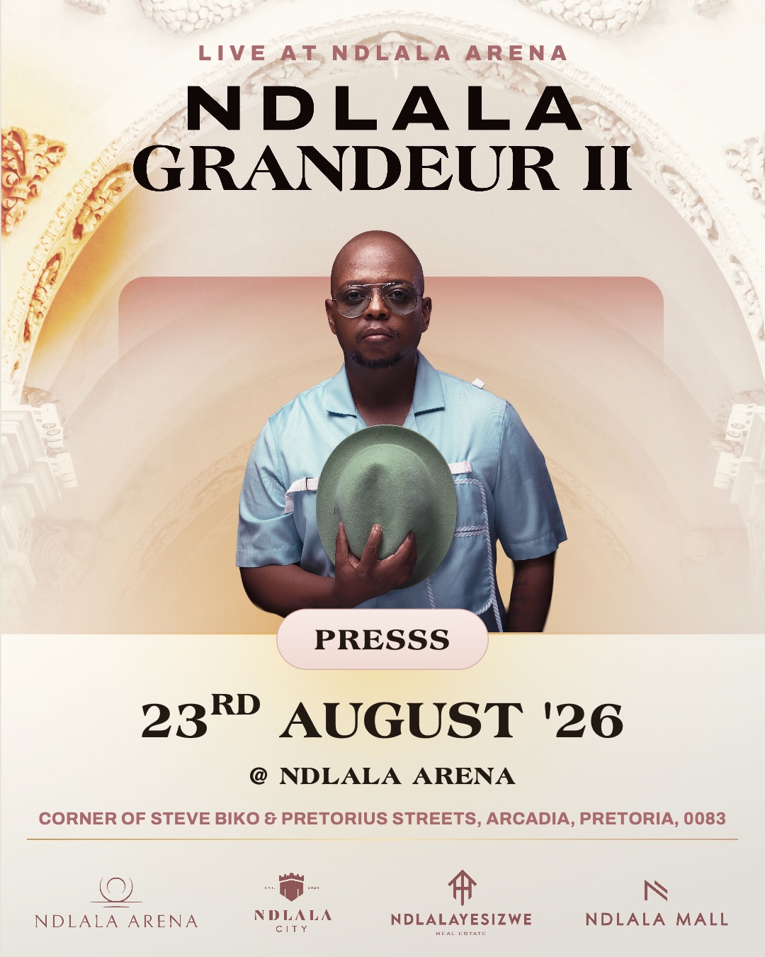 Presss, live at Ndlala Grandeur II, 23 August 2026
