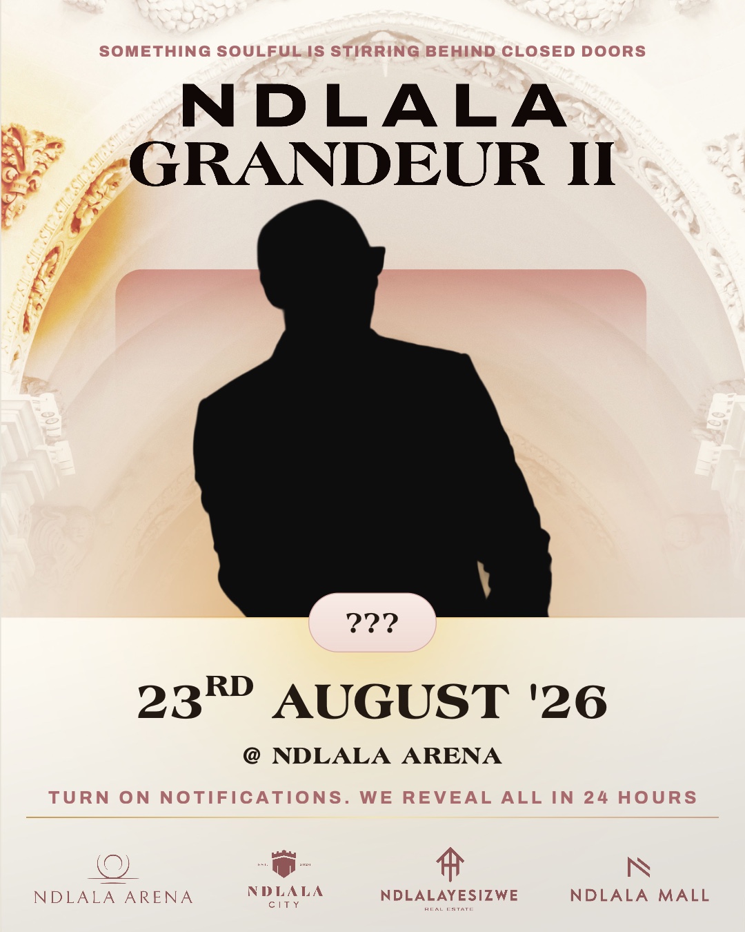 Ndlala Grandeur II, third night, 23 August 2026. Line-up revealed soon.